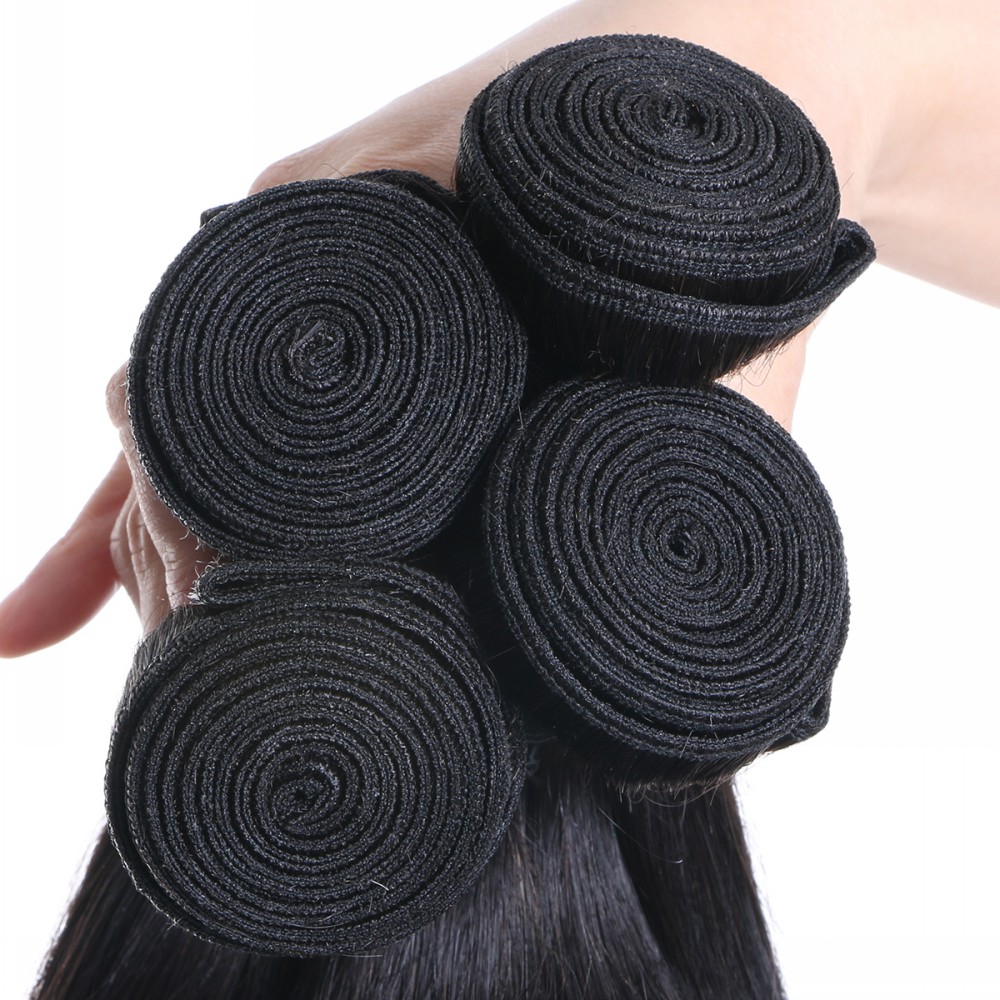 Straight brazilian hair weave  natural human hair best human hair weave YL002